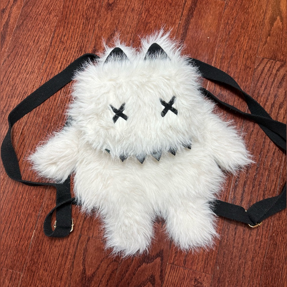 Furry Monster Backpack/ Purse